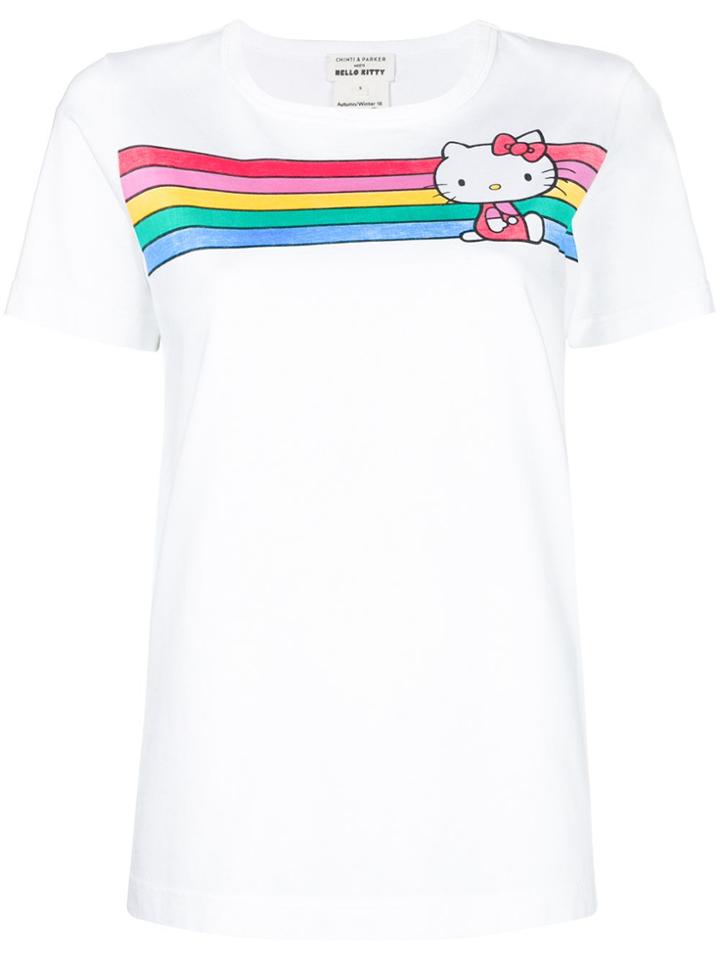 Chinti & Parker Hello Kitty Striped T-shirt - White
