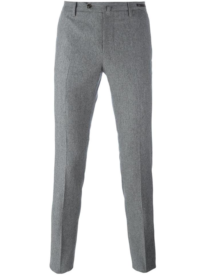 Pt01 Skinny Fit Trousers, Men's, Size: 52, Grey, Spandex/elastane/virgin Wool