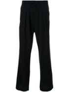 Strateas Carlucci 'tunnel' Pleated Trousers, Men's, Size: Small, Black, Wool