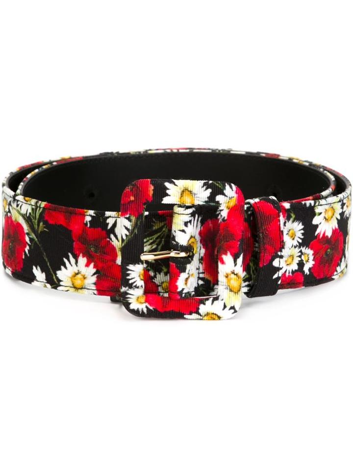 Dolce & Gabbana Daisy And Poppy Print Belt