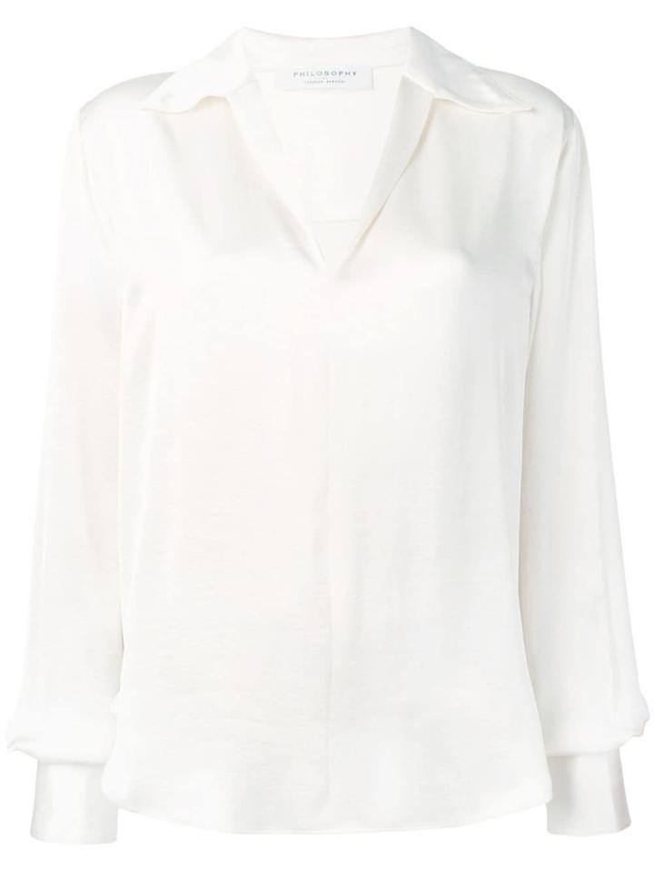 Philosophy Di Lorenzo Serafini V-neck Blouse - Neutrals