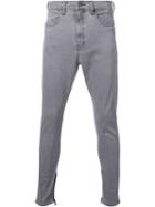 Monkey Time Skinny Drop Crotch Jeans, Men's, Size: S, Grey, Cotton/polyurethane/lyocell/rayon