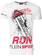 Plein Sport Run Print T-shirt - White
