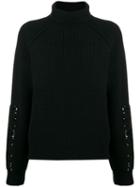 Markus Lupfer Sequin Detail Knit Jumper - Black