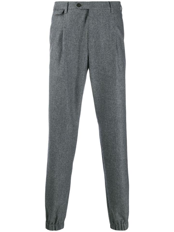 Corneliani Cuffed Tailored Trousers - Grey
