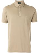 Zanone Classic Polo Shirt, Men's, Size: Large, Nude/neutrals, Cotton