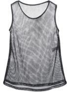 Dolce & Gabbana Mesh Tank, Women's, Size: 38, Black, Cotton/polyester/acetate/silk