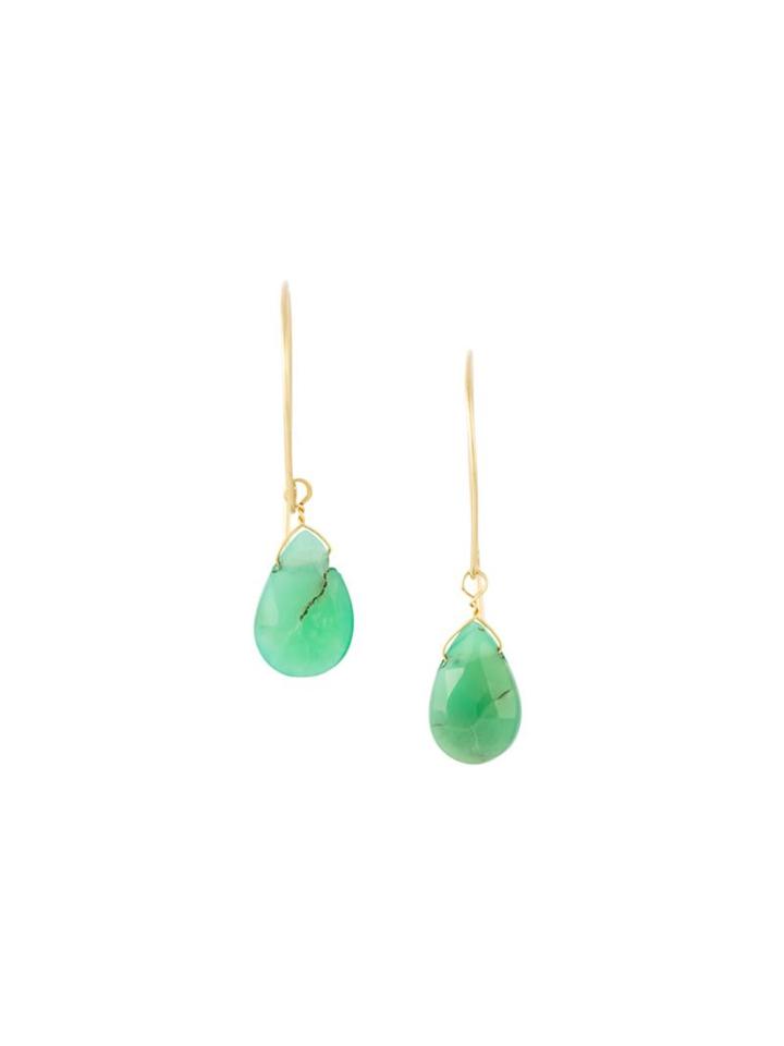 Uzerai Edits Chrysoprase Earrings