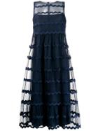 Red Valentino Layered Tulle Dress - Blue