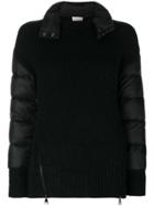 Moncler Padded Sleeve Knit Jumper - Black