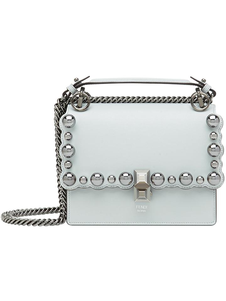 Fendi Small Kan I Shoulder Bag - Grey