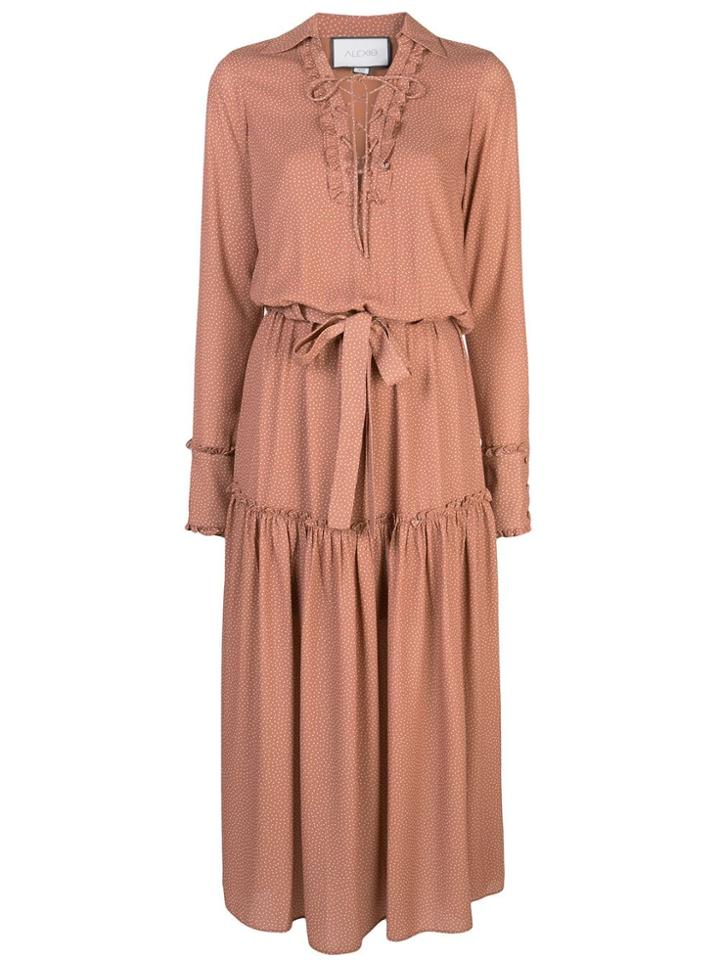 Alexis Genna Polka Dot Dress - Brown