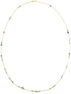 Natasha Collis Emerald, Sapphire & Diamond Beaded Necklace