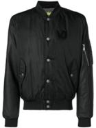 Versace Jeans Snap Fastening Bomber Jacket - Black