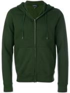 A.p.c. Zip Hooded Sweatshirt - Green