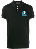 Dsquared2 Embroidered Polo Shirt - Black