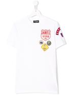 Dsquared2 Kids Teen Patches T-shirt - White
