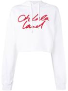 Each X Other - Cropped Drawstring Hoodie - Women - Cotton - S, White, Cotton