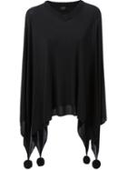 Jean Paul Gaultier Vintage Poncho Sweater, Women's, Size: Small, Black