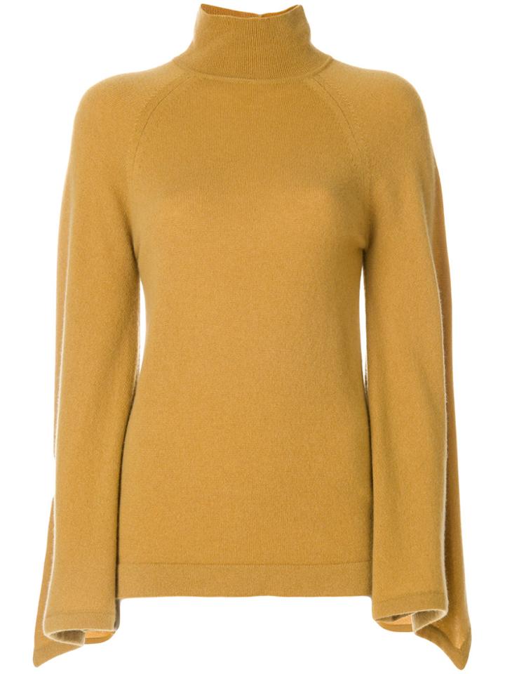 Pringle Of Scotland Flared Sleeve Turtleneck Jumper - Nude & Neutrals