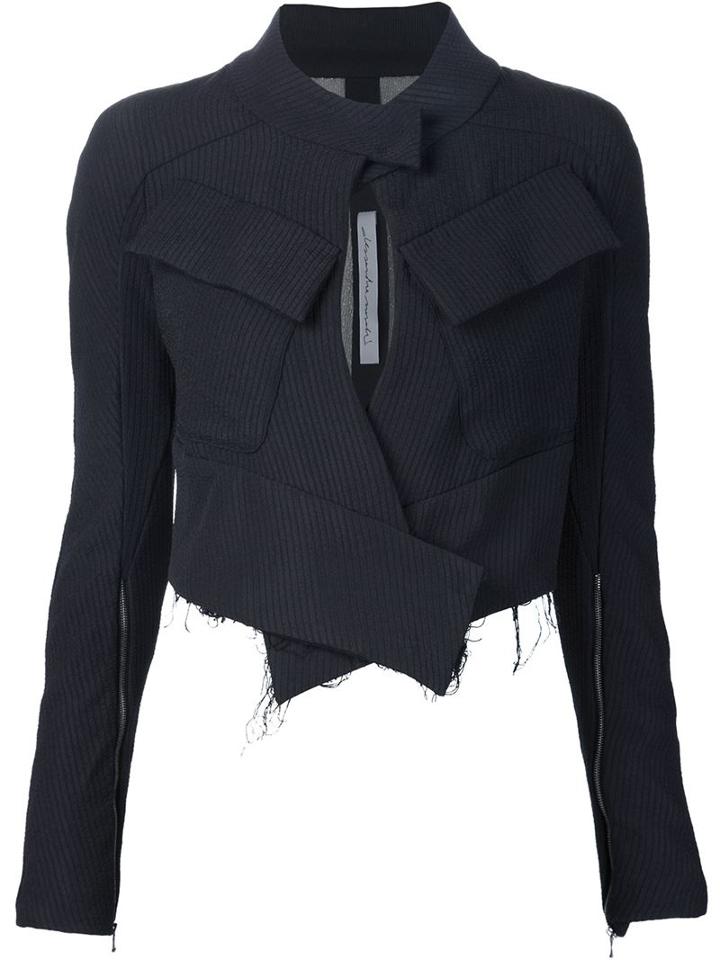 Alessandra Marchi Keyhole Detail Biker Jacket