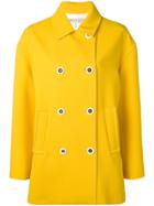 Emilio Pucci Double Breasted Peacoat - Yellow