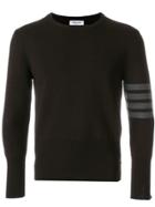 Thom Browne 4-bar Stripe Milano Stitch Merino Pullover