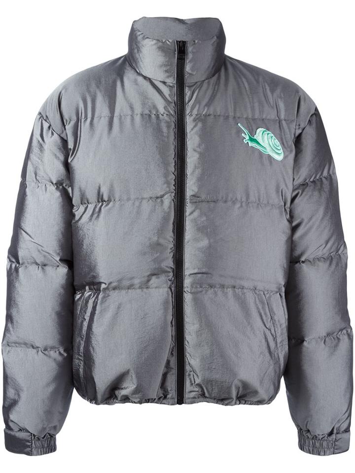 J.w.anderson 'snail' Patch Padded Jacket