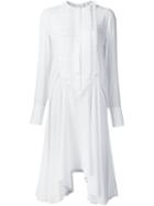 Givenchy Pleated Bib Dress, Women's, Size: 38, White, Silk