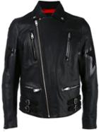 Diesel Star Biker Jacket, Men's, Size: Large, Black, Lamb Skin/acetate
