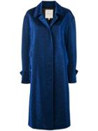 Marco De Vincenzo Metallic Coat - Blue