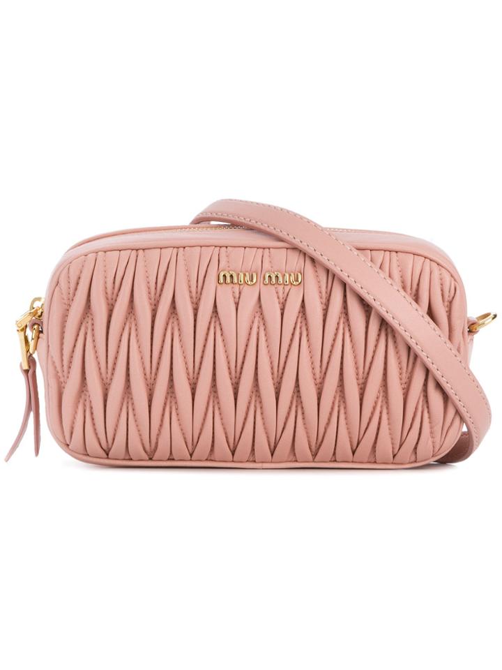 Miu Miu Matalesse Belt Bag - Pink & Purple