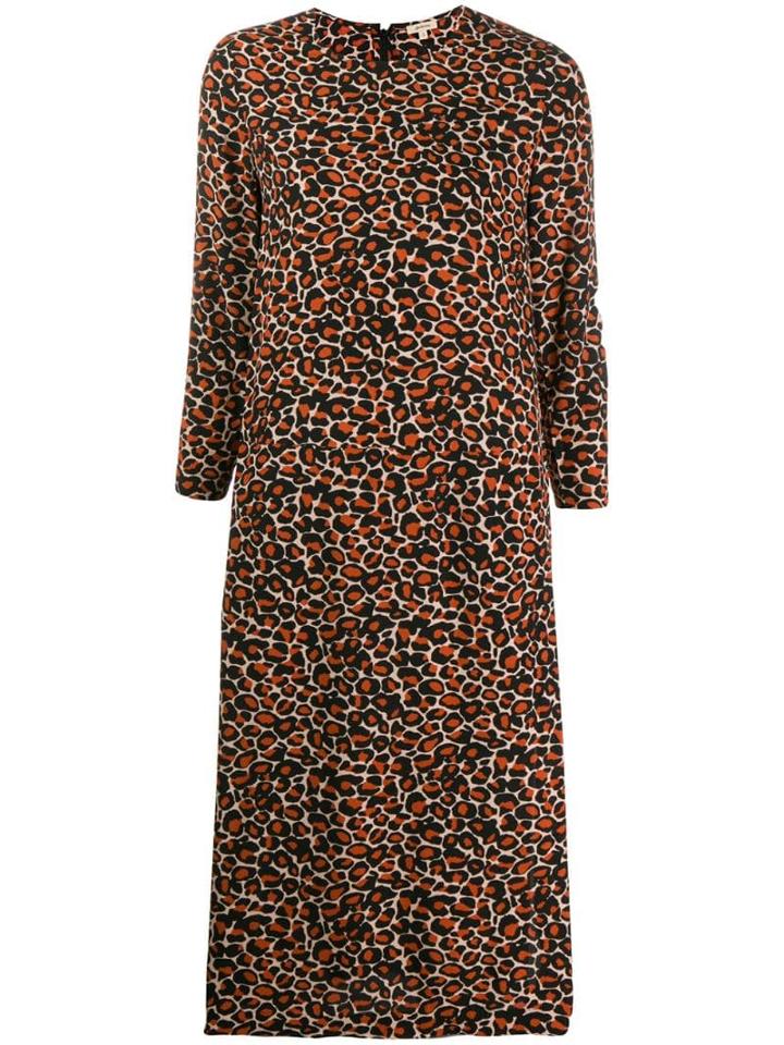 Bellerose Heish Leopard Print Dress - Red