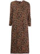 Bellerose Heish Leopard Print Dress - Red