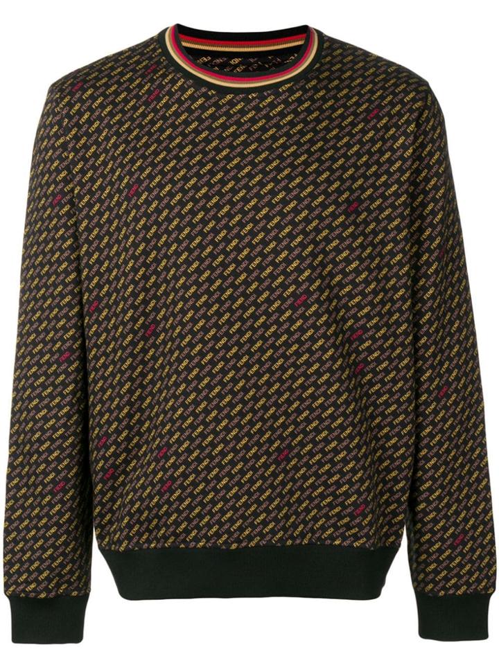Fendi Multi Logo Jumper - Black