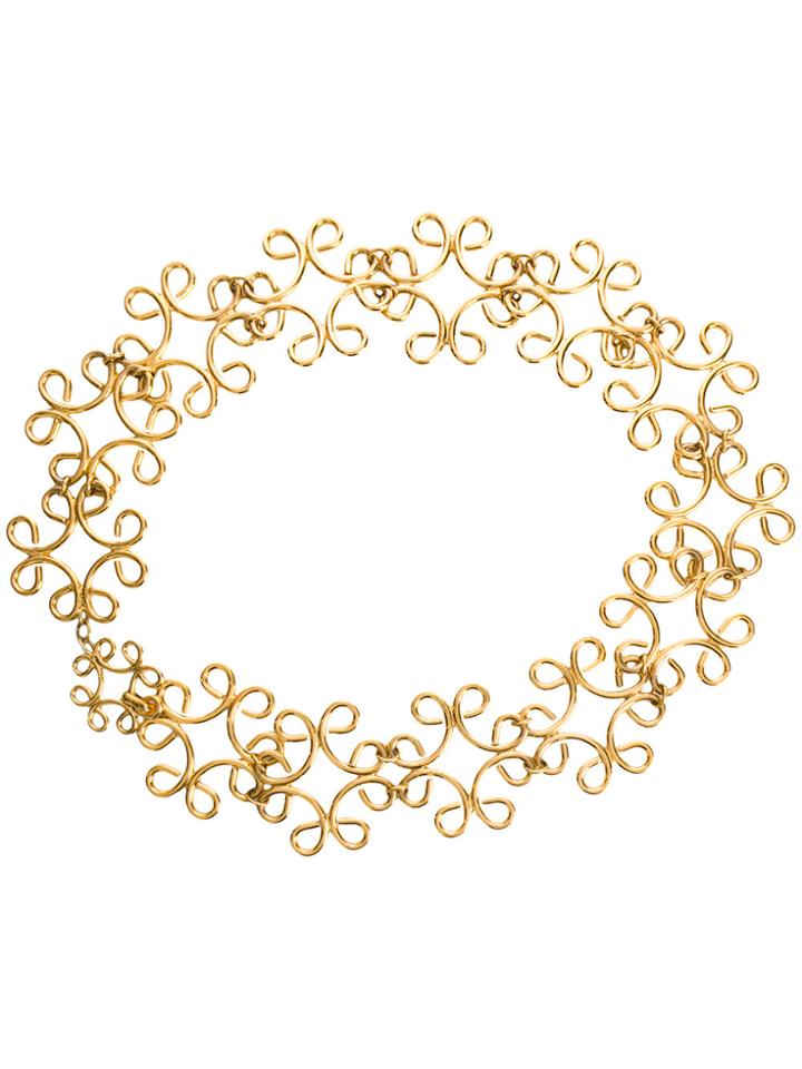 Chanel Vintage Loop Chain Belt - Metallic