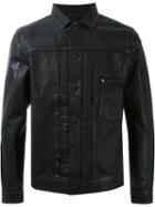 Hl Heddie Lovu Coated Denim Jacket, Men's, Size: Large, Black, Cotton