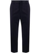 Ymc Straight Piped-seam Trousers - Blue