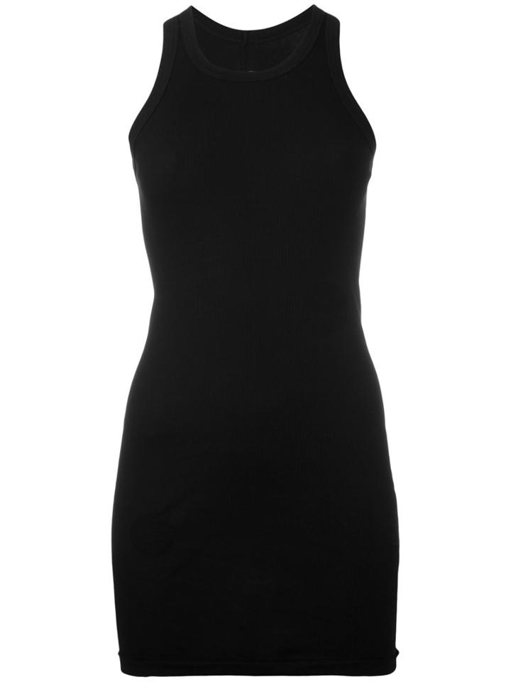 Rick Owens Drkshdw - Ribbed Tank Top - Women - Cotton - M, Black, Cotton