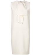 Maison Rabih Kayrouz Tie Neck Shift Dress - White