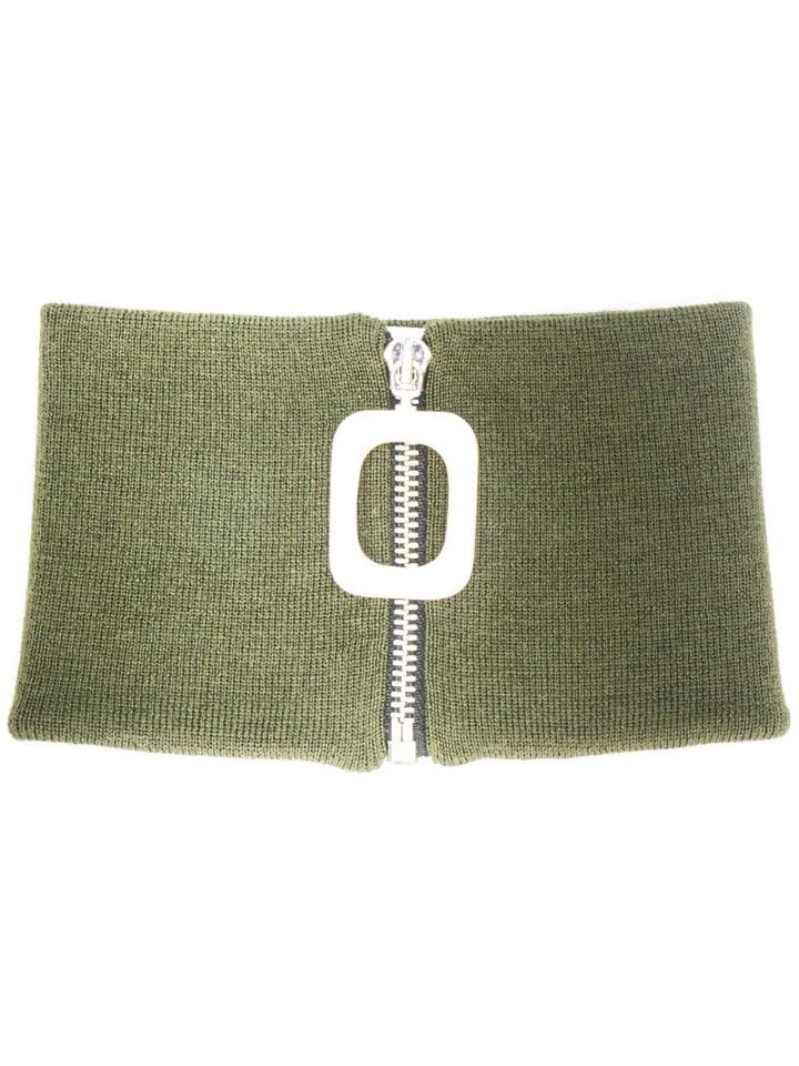 Jw Anderson Jwa Wool Neckband - Green