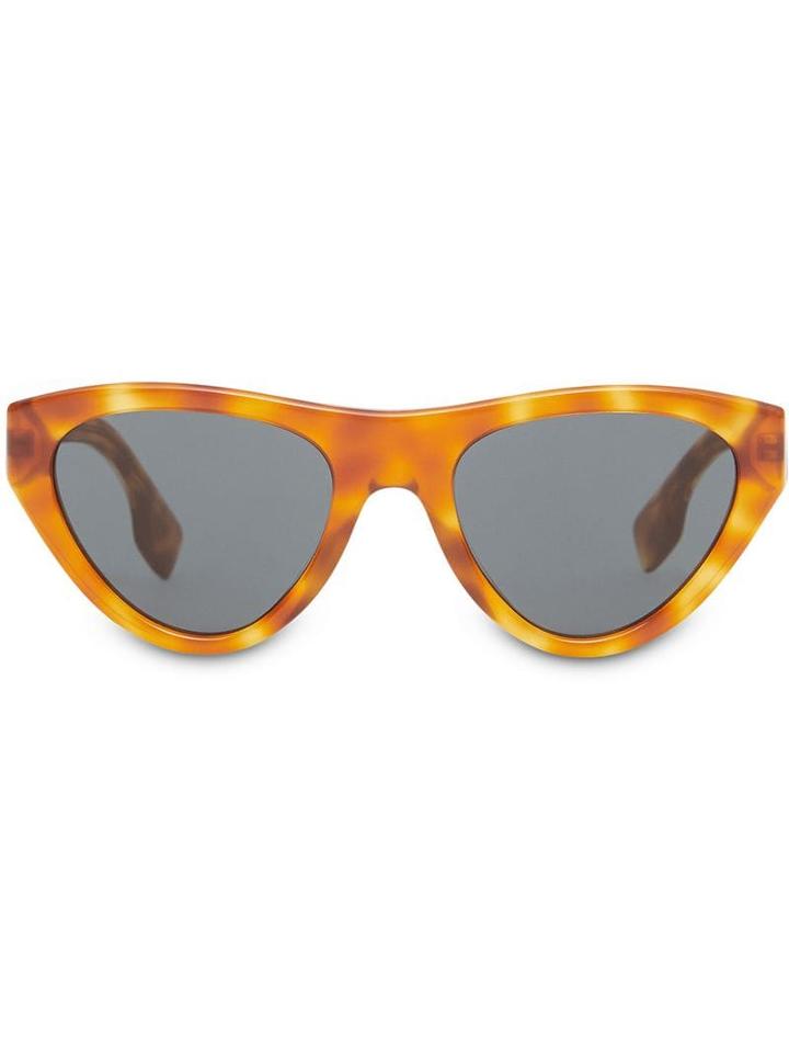 Burberry Eyewear Triangular Frame Sunglasses - Brown