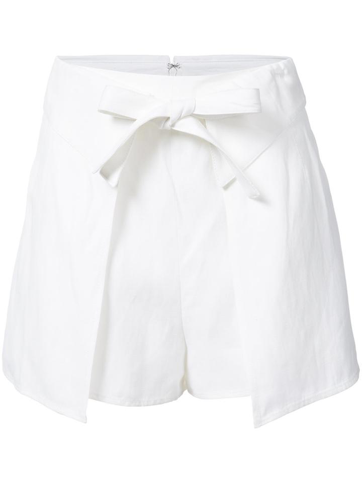 Derek Lam 10 Crosby - Layered Shorts - Women - Linen/flax/viscose - 6, White, Linen/flax/viscose