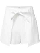 Derek Lam 10 Crosby - Layered Shorts - Women - Linen/flax/viscose - 6, White, Linen/flax/viscose