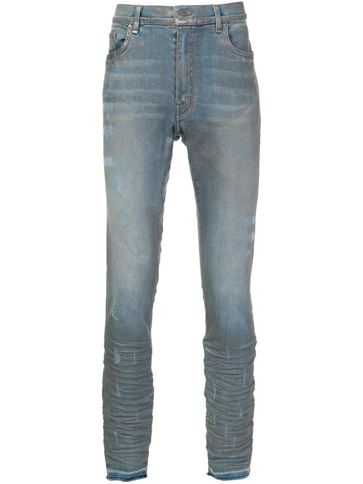 Amiri 'stack' Jeans, Men's, Size: 33, Blue, Cotton/spandex/elastane