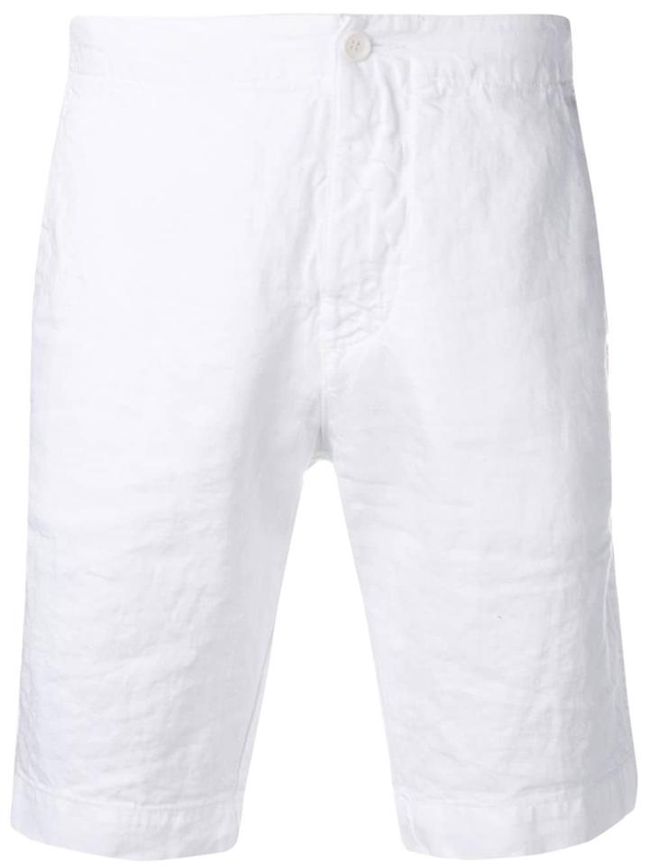 Aspesi Wrinkled Effect Deck Shorts - White