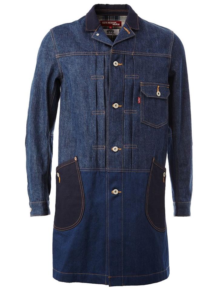 Junya Watanabe Comme Des Garçons Man Patch Pocket Denim Coat