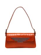 Dorateymur Investment Croc-embossed Shoulder Bag - Orange