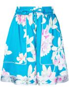 Leonard Sabra Camelia Shorts - Blue