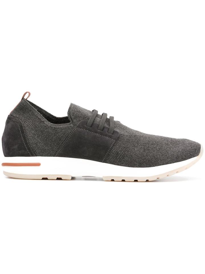 Loro Piana Knitted Sneakers - Grey
